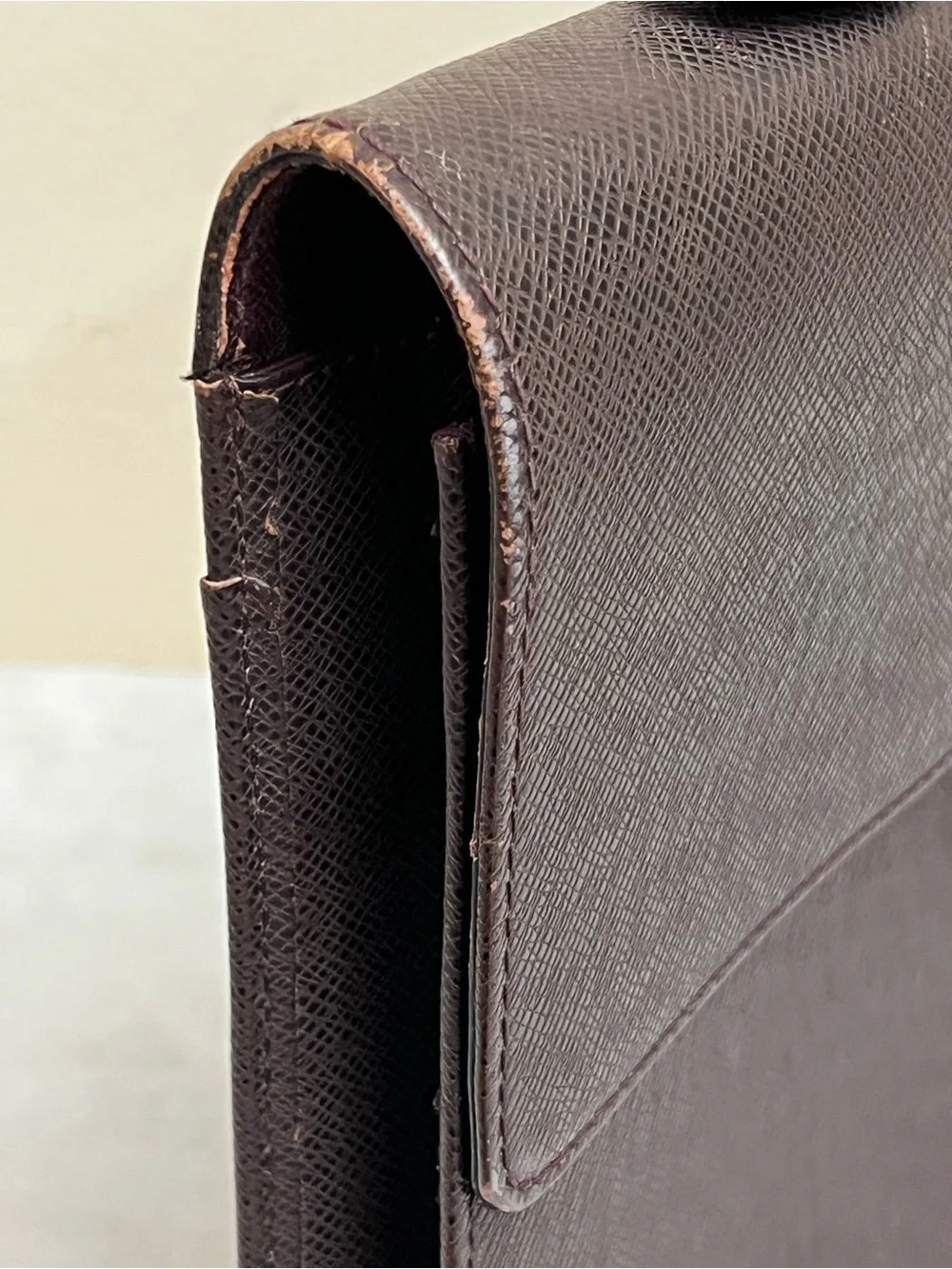 AUTH LOUIS VUITTON SERVIETTE KOURAD TAIGA BRIEFCASE